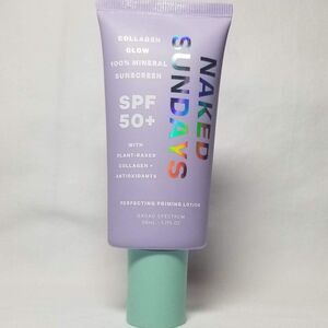 Naked Sundays - 100% Mineral Primer Sunscreen SPF 50+ Lotion with Collagen